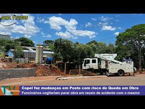 PLANTÃO NEWS Em RISCO de QUEDA POSTE foi RETIRADO PELA COPEL em DV