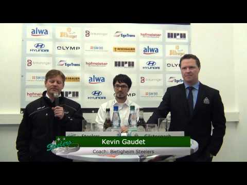 *Pressekonferenz* Bietigheim Steelers - Bremerhaven Fischtown Pinguins (25.01.2015)