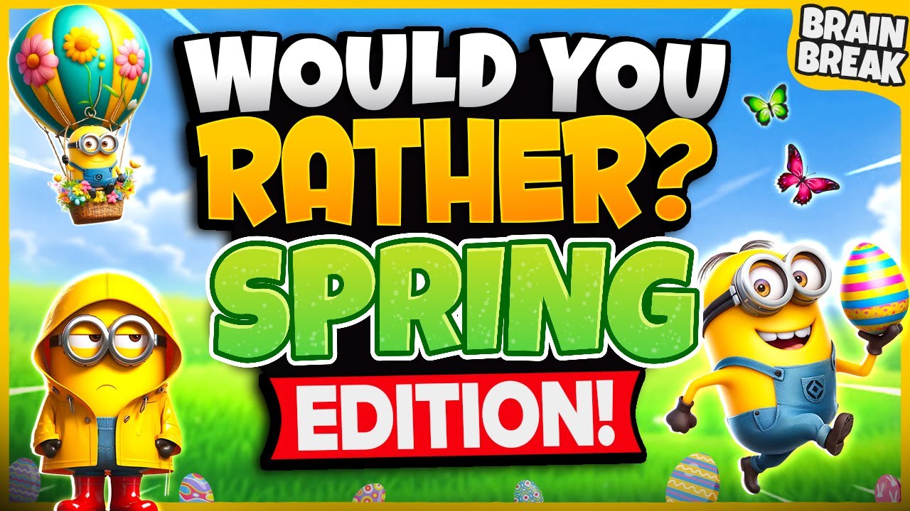 Spring Would You Rather? Workout 🌸 Spring Brain Break 🌸 Spring Games For Kids 🌸 GoNoodle