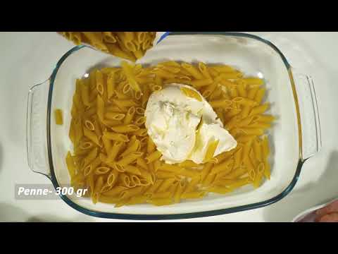 Penne al forno con pollo e mascarpone