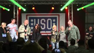Chairman's USO Holiday tour singing "White Christmas"