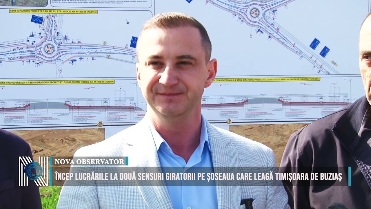 Încep lucrările la două sensuri giratorii pe șoseaua care leagă Timișoara de Buziaș