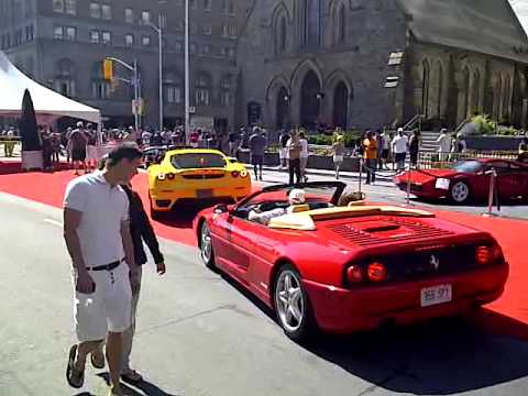Thumbnail for Yorkville Classic Car Show - 2011 - Ferraris leaving by June, Ferrari, classic car, Car, classic ca