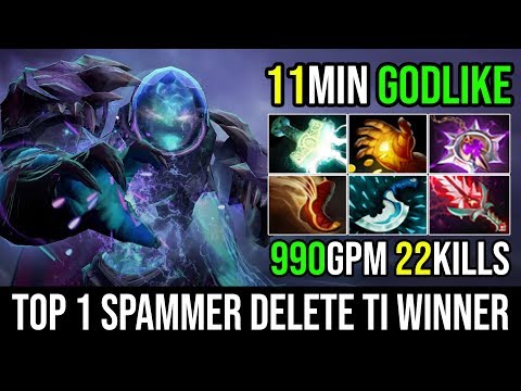 11Min Godlike - The Best Arc Warden Spammer Shut Down TI 5 Winner Univers 990GPM 22Kills Dota 2