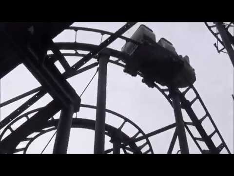 Off-ride footage of a Wild Mouse train