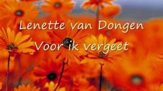 Lenette Van Dongen - Voor Ik Vergeet video