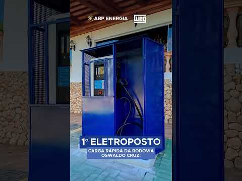 ⚡O primeiro eletroposto carga rápida da rodovia Oswaldo Cruz! #carroeletrico #byd #bicadocurio