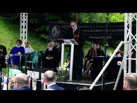 Discursul decanului Facultăţii de Drept din Cluj-Napoca a UCDC - festivitatea de absolvire 2021