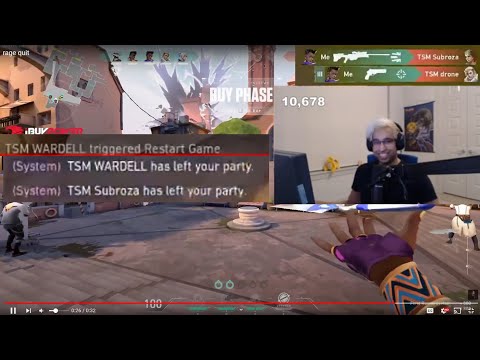 ShahZaM reacts Zombs made TSM Wardell RAGE QUIT SCRIM