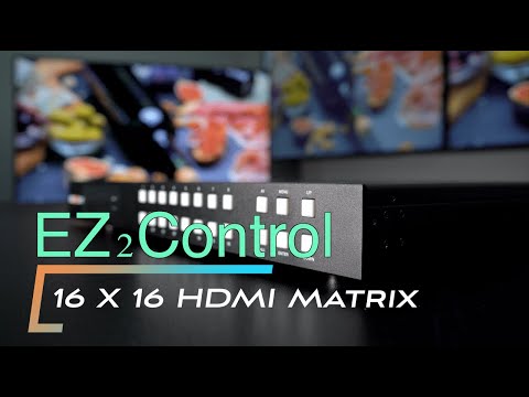 BZBGear 16 x 16 4K UHD 18Gbps HDMI Video Matrix with EDID, Downscaling, CEC