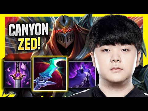 CANYON IS A GOD WITH ZED! - DK Canyon Plays Zed JUNGLE vs Talon! | Preseason 2022