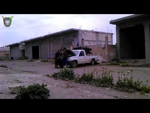 استهداف فرع المخابرات الجوية في ريف حمص الشمالي بواسطة راجمة صواريخ من قبل اللواء الأول مشاة