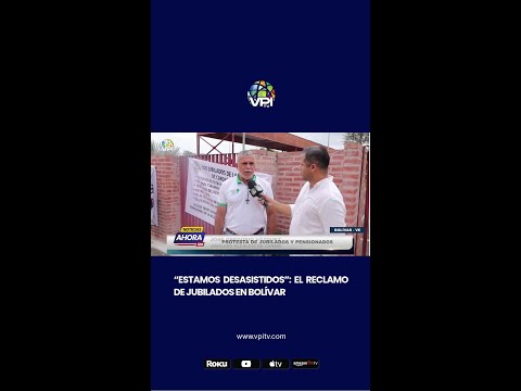 “Estamos desasistidos”: El reclamo de jubilados en Bolívar