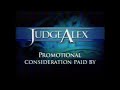 Judge Alex Closed Captioning Message And Promotional Consideration Message Logos 2005 Present