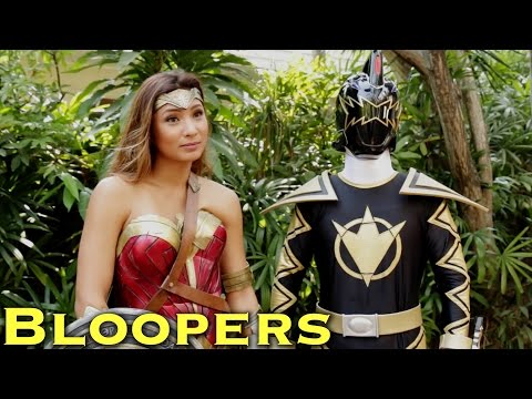 Batman v Ranger - feat. Bubbles Paraiso as WONDER WOMAN [BEHIND THE SCENES] Power Rangers Video