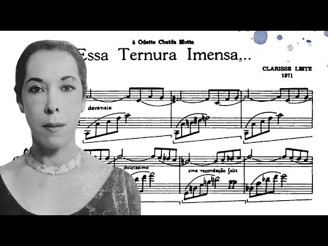 Clarisse Leite - Essa ternura imensa... (Cecília Bengio, piano)