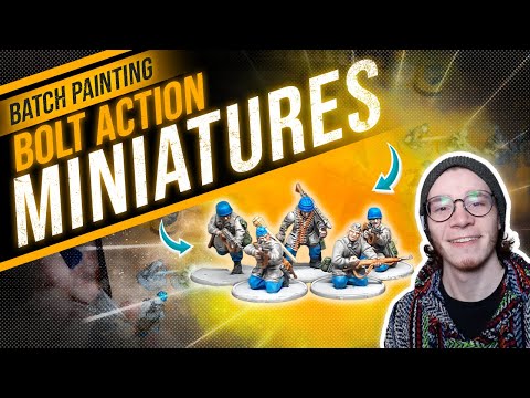 Miniature Painting POV: BATCH PAINTING Fallschirmjäger from Bolt Action - Army Painter Speedpaints