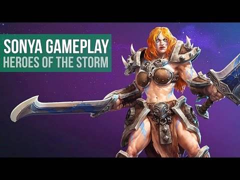 Heroes of the Storm: Sonya, the Wandering Barbarian! (Gameplay)