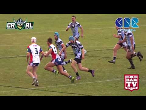 2017 Canberra RL U18s R17 Highlights   Tuggeranong Bushrangers v Belconnen United Sharks