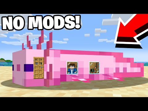 How To Live Inside an Axolotl in Minecraft Tutorial! (Easy)