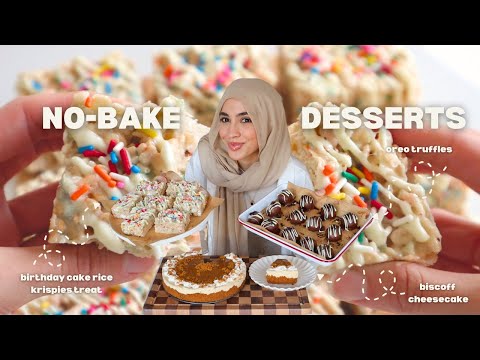 No-Oven Summer Desserts: Biscoff Cheesecake, 3-Ingredient Oreo Truffles & Birthday Cake Rice Krispies