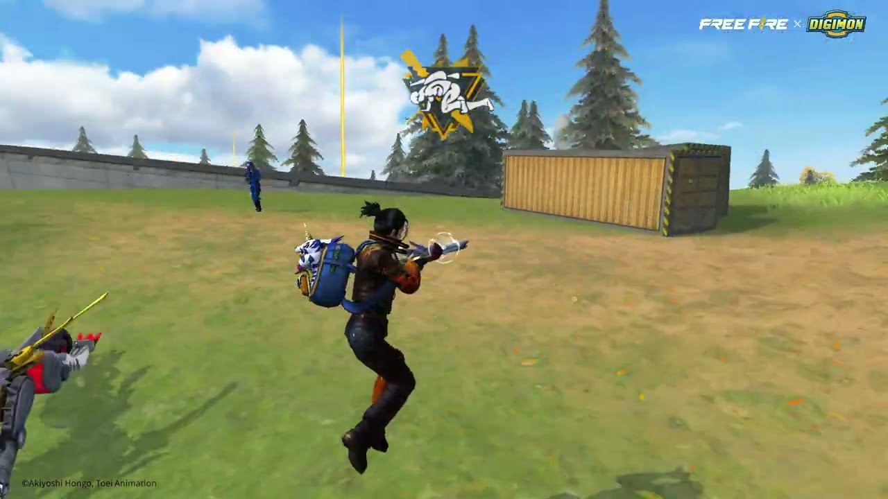 Lute ainda mais forte com o Gabumon cuidando das suas costas! 😤🐾