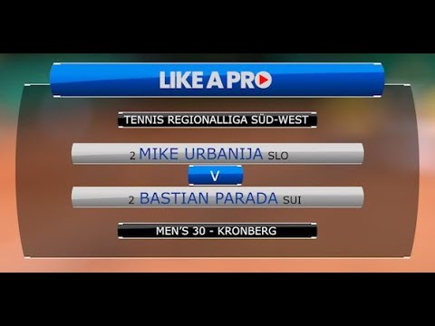 Tennis Regionalliga Süd-West - Herren 30 // TEVC Kronberg vs. TC BW Villingen 2.Einzel Mitschnitt
