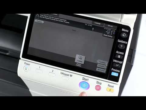 User Box Forms on copier machine konica minolta bizhub step by step