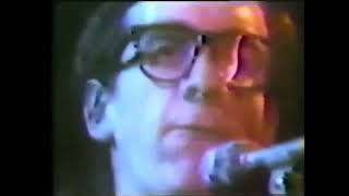 ELVIS COSTELLO - Less Than Zero - LIVE VIDEO WITH ALBUM AUDIO.