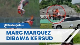 Marc Marquez Alami Kecelakaan dan Cedera saat Libas Tikungan Ketujuh, Dilarikan ke Rumah Sakit