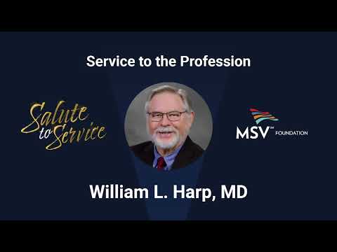 William Harp, MD | 2022 Salute to Service Award Recipient - YouTube