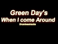 Green Day - When I come around [Drumlesstrack ...