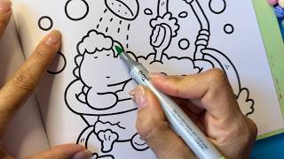 Relaxing ASMR Coloring Satisfying Marker Sounds | No Talking