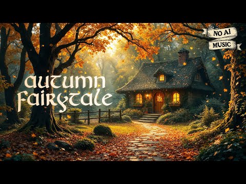 Autumn Fairytale ᯽ Celtic Harp Fantasy Music for Magical Forest Quests (No AI Music)