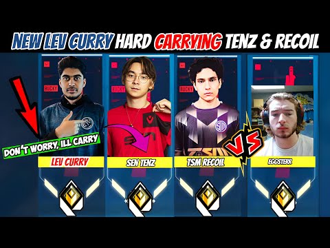 *New LEV Curry Hard Carrying Retired SEN TenZ & TSM Recoil Against Eggsterr in Ranked | Valorant