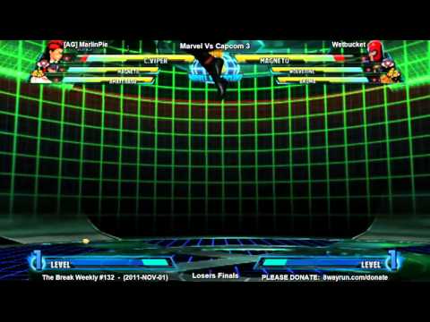 The Break Weekly #132 - MvC3 LF - [AG] MarlinPie VS Wetbucket