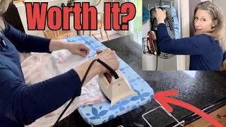 Compact Table Top Ironing Board Compared to Ironing Board I Had for 30 Years.