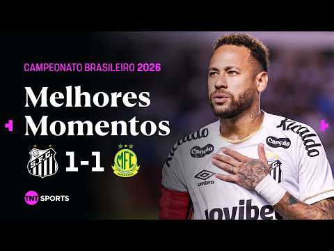 BARREAL FAZ GOLAÇO COM ASSISTÊNCIA DE NEYMAR, MAS SANTOS EMPATA NA VILA | SANTOS 1X1 MIRASSOL