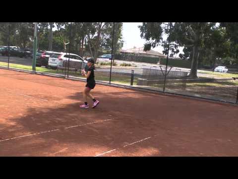 Tennis session - backhand