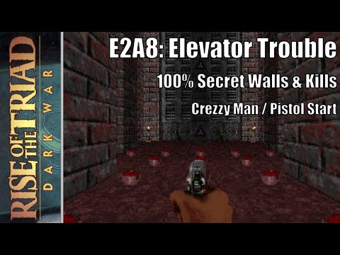 Rise of the Triad (ROTT): Dark War - E2A8: Elevator Trouble (Pistol Start)