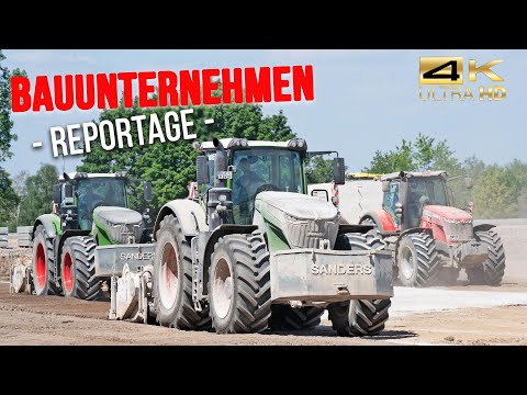 Unterwegs mit Sanders Tiefbau (2x Fendt 1042 Vario + CAT Bagger & Volvo Dumper | Teil 1)
