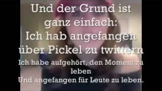 Miley Cyrus Twitter Rap German Lyrics on Screen