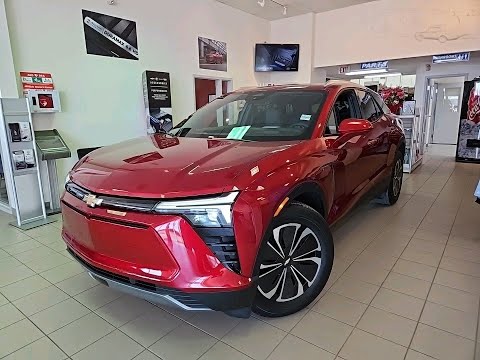 2024 Chevrolet Blazer EV LT eAWD in Red for sale at Weidner Motors Ltd in Lacombe, AB