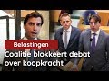 Ze doen het weer! Coalitie blokkeert debat over koopkracht