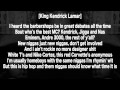 Kendrick Lamar - Control (Lyrics HD) (Kendrick Verse ONLY)