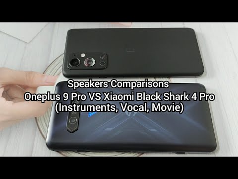 Speakers Comparison : Oneplus 9 Pro vs Xiaomi Black Shark 4 Pro (Instrument, Vocal, Movie)