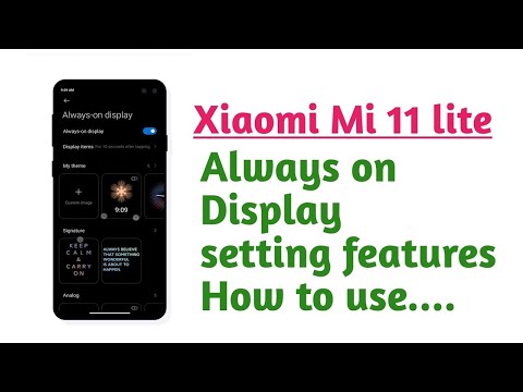 How to enable always on display on Xiaomi 11 lite 5G NE #xiaomi11lite5gne