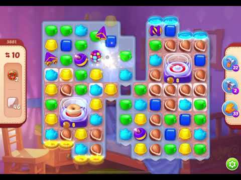 HomeScapes Level 3881 no boosters (17 moves)