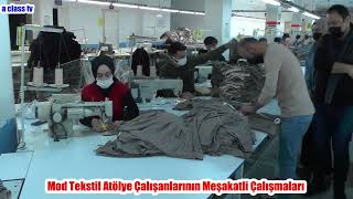 Tekstil Fason Atölyesi Çalışanları, Canlı Görüntüleri - Mod Tekstil