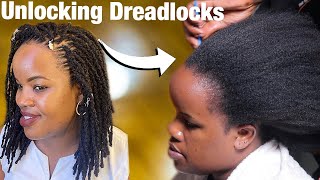 Removing DREADLOCKS Without Cutting Your Hair. It